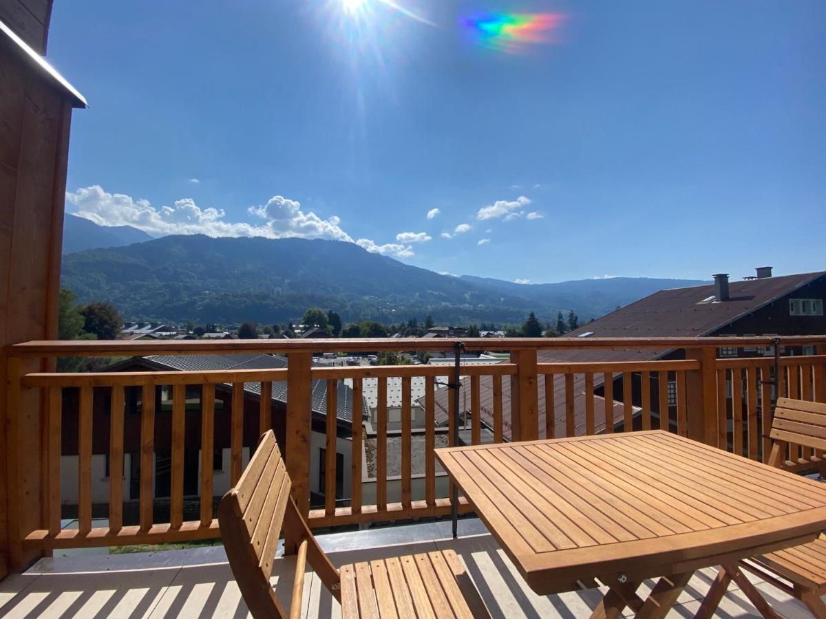 Appartement Familial Neuf Pres Du Village, 3 Chambres, Balcon Sud, Parking, Proche Ski-Bus, Samoens - Fr-1-642-80 Bagian luar foto