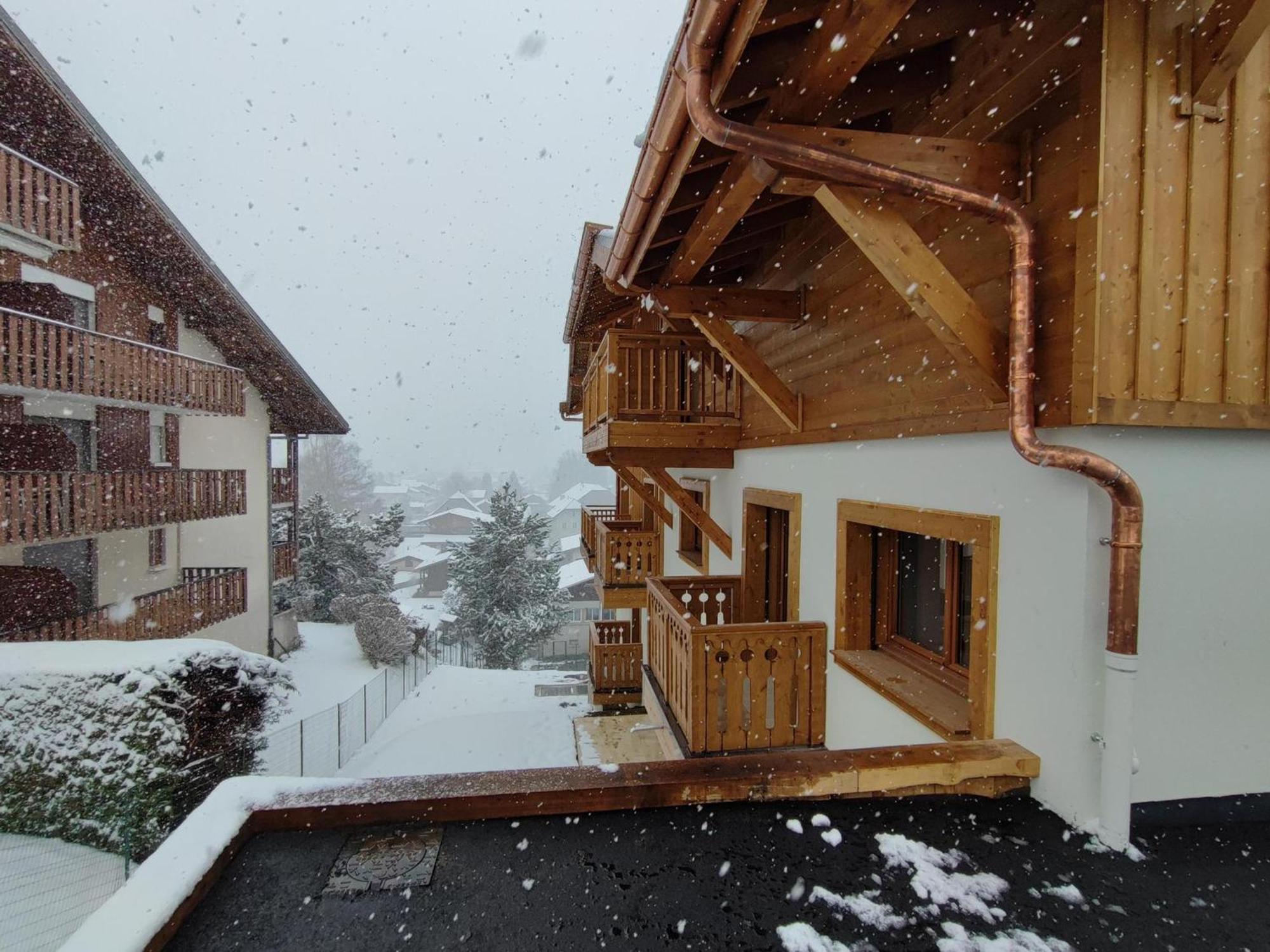Appartement Familial Neuf Pres Du Village, 3 Chambres, Balcon Sud, Parking, Proche Ski-Bus, Samoens - Fr-1-642-80 Bagian luar foto